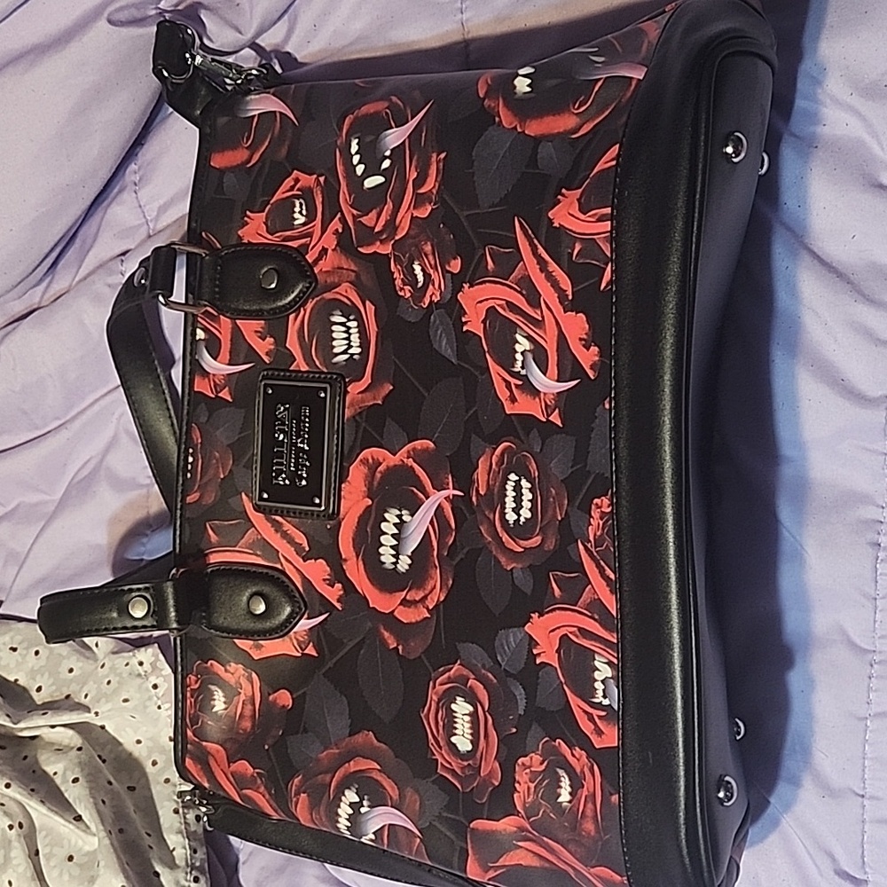 Killstar liliths tongue tote bag
